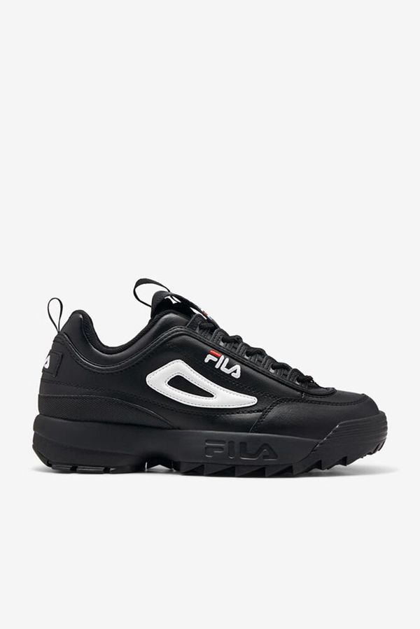 Tênis Fila Homem Pretas/Branco/Vermelhas - Fila Disruptor 2 Premium Portugal Lojas,OUDI-35462